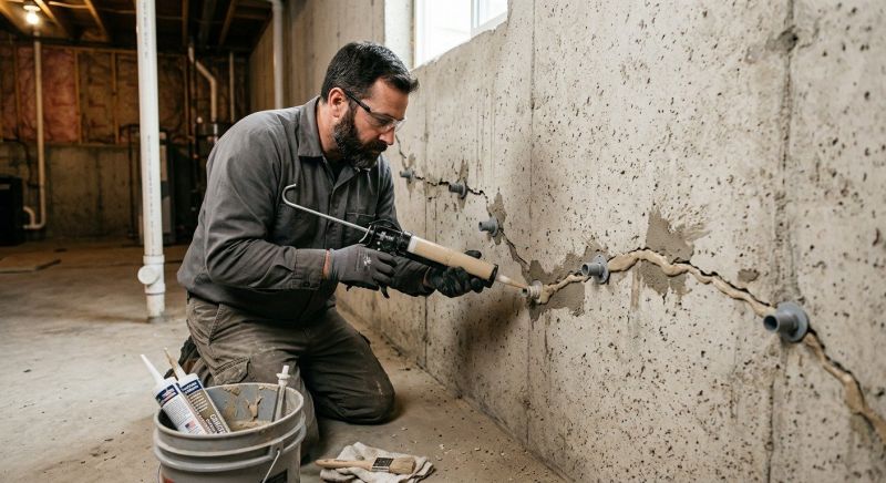 Cracked Foundation Repair in Park Ridge, NJ