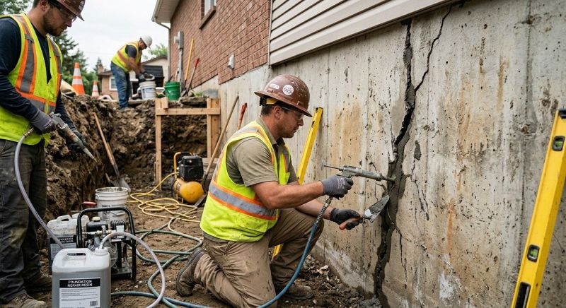 Cracked Foundation Repair in Rye, NY