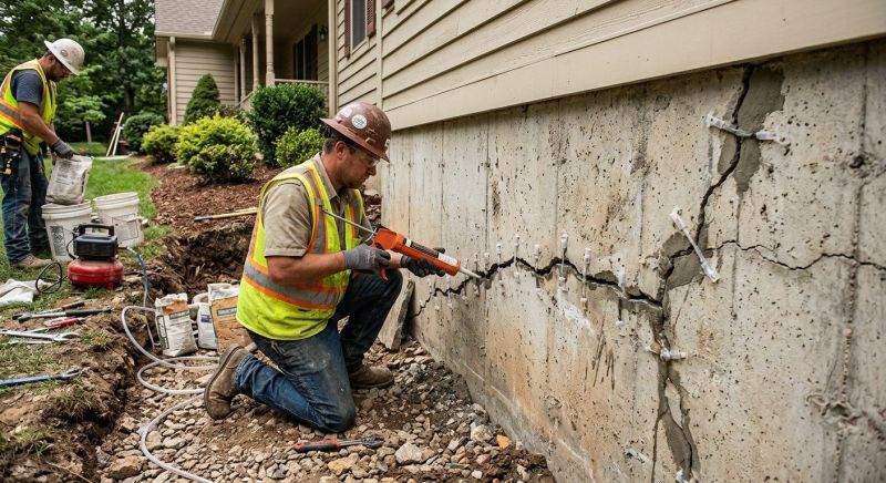 Cracked Foundation Repair in Scarsdale, NY