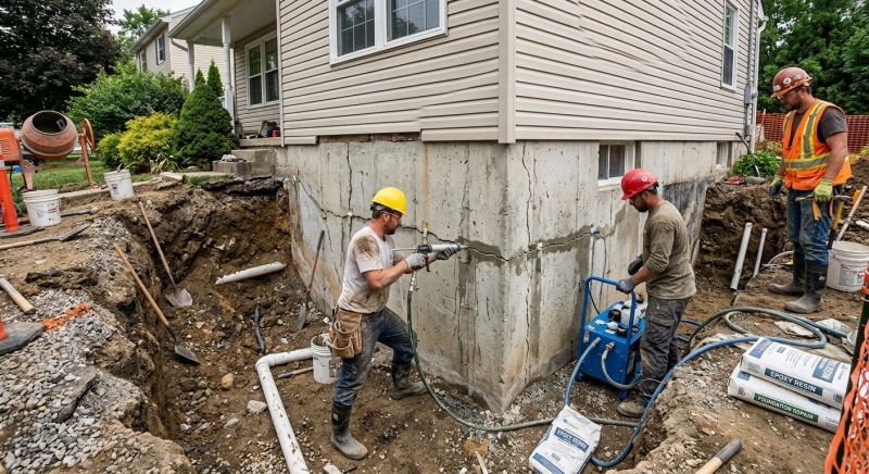Foundation Damage Repair in Union County, NJ