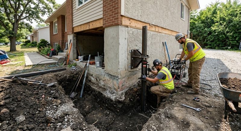 Foundation Pier Repair in Bergen County, NJ