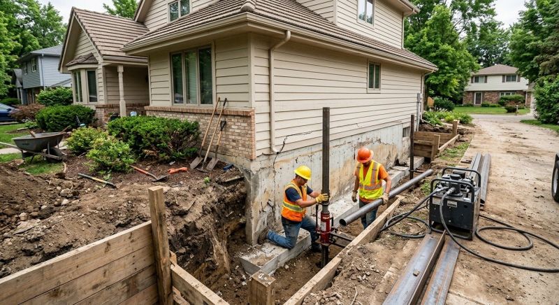 House Foundation Repair in South Richmond Hill, NY
