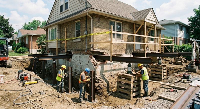 House Foundation Repair in South Richmond Hill, NY
