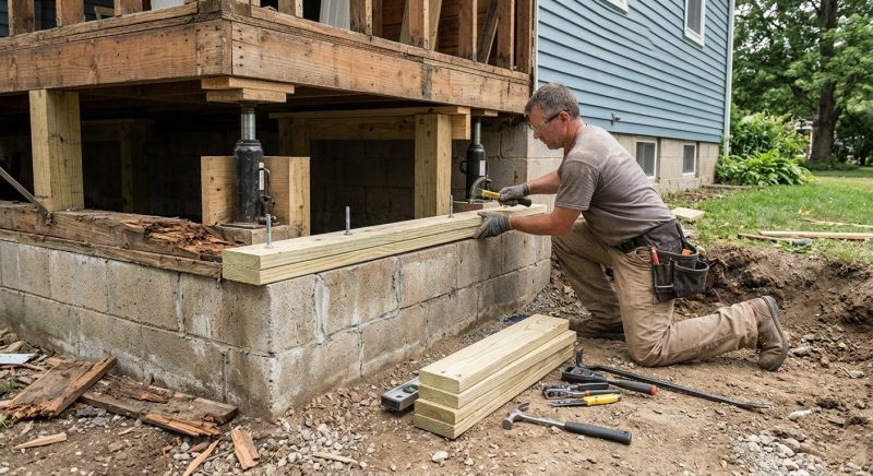 House Foundation Repair in South Richmond Hill, NY