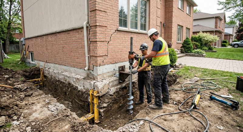 Sinking Foundation Repair in Rye, NY