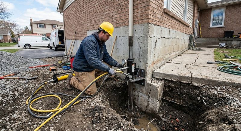 Sinking Foundation Repair in Valley Stream, NY