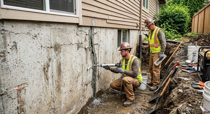 Cracked Foundation Repair in Roselle Park, NJ