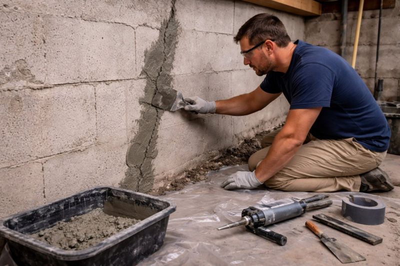 Foundation Crack Repair in Spring Valley, NY