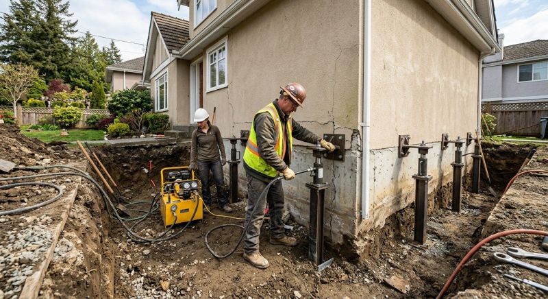 Sinking Foundation Repair in Rockaway, NJ