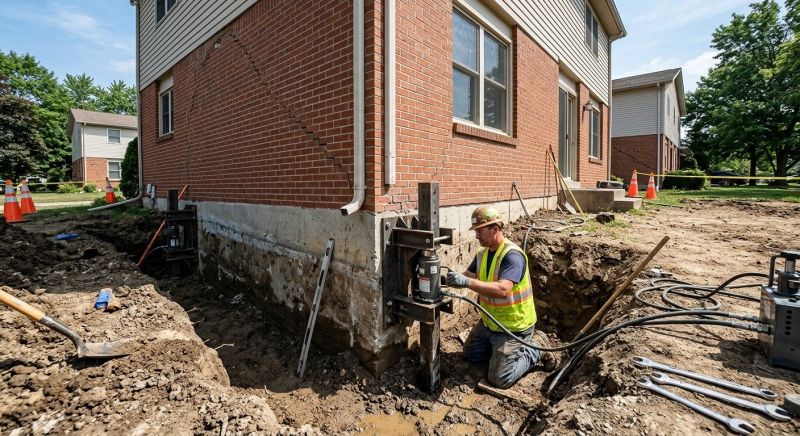 Sinking Foundation Repair in Roselle Park, NJ